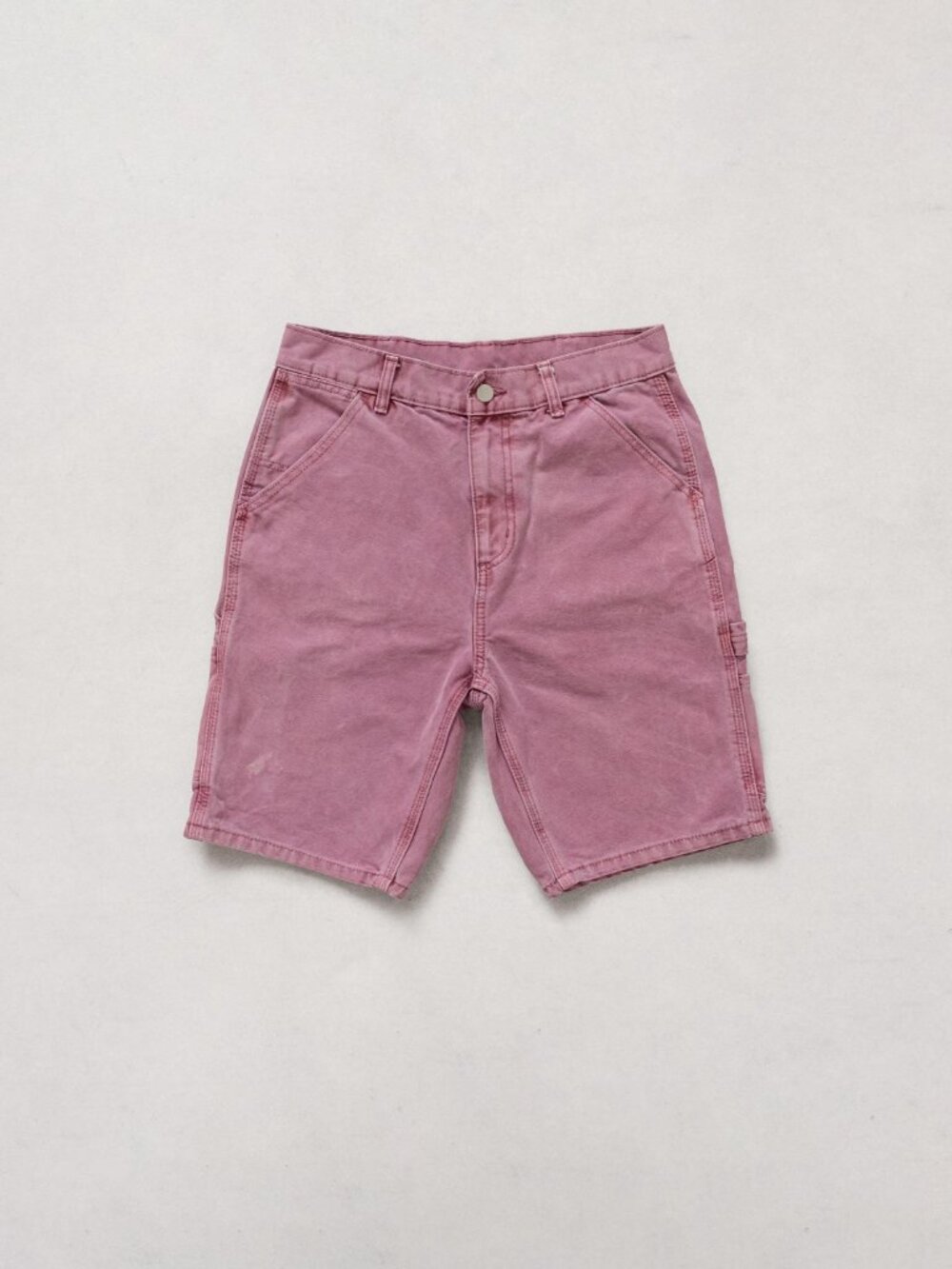 Vintage Pink Cargo Jorts Denim Shorts Carpenter / Small / 39 Inch Hips